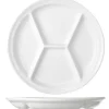 Fonduebord Wit 26 cm 4 vakken