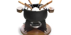 Fondueset zwart 6 personen