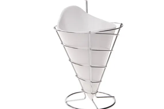 Frietzak met houder 12 x 23 cm