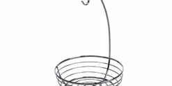 Fruitmand met bananenhanger zwart