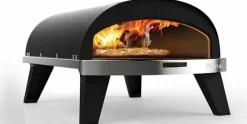Gas pizzaoven antraciet Piana 40 cm x 67 cm ZiiPa