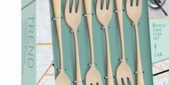 Gebaksvorkjes set van 6 Austin Vintage goud Amefa