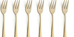 Gebaksvorkjes set van 6 Austin Vintage goud Amefa