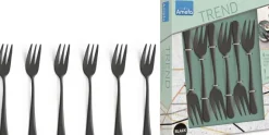 Gebaksvorkjes set van 6 Austin Vintage zwart Amefa