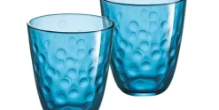 Glas 31 cl Concepto Bulle Pepite blauw