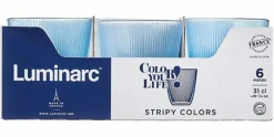 Glas 31 cl Concepto Stripy blauw