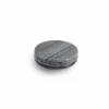 Glasonderzetter 9,5 cm marmer zwart set van 4