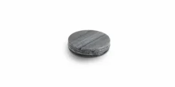 Glasonderzetter 9,5 cm marmer zwart set van 4
