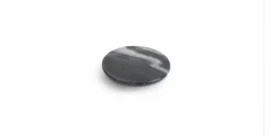 Glasonderzetter 9,5 cm marmer zwart set van 4