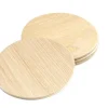 Glasonderzetters set van 4 van hout rond