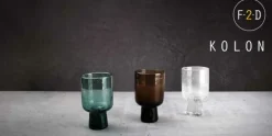 Glas op voet 25 cl Kolon paars
