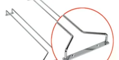Glazenrek 30x14 cm chrome set van 2