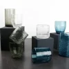 Glazen set 12-delig Blue Crackle
