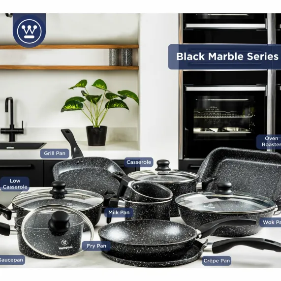 Grillpan 28 cm Black Marble Westinghouse
