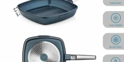 Grillpan 28 cm Blauw Performance Series Inductie Westinghouse