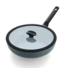 Hapjespan BK Blue Label Granite 28cm met deksel