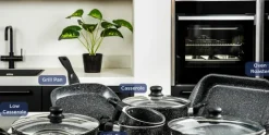 Hapjespan 28 cm Black Marble Westinghouse