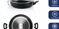 Hapjespan 28 cm Black Marble Westinghouse