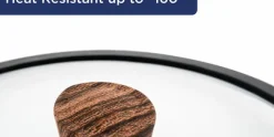 Hapjespan 32 cm Black Marble Wood Westinghouse