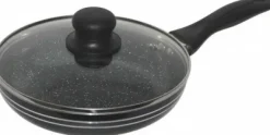 Hapjespan Keramische Coating 24 cm Zwart-Zilver Edënbërg Stonetec Line