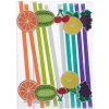 Herbruikbaar rietje fruit 10 stuks