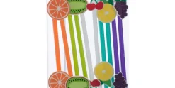 Herbruikbaar rietje fruit 10 stuks