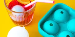 IJsballenvorm Medium Silicone Aquablauw