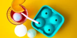 IJsballenvorm Medium Silicone Aquablauw