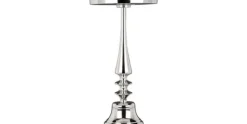Kaarshouder Zilver 20 x 42 cm Aluminium