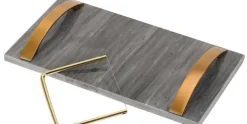 Kaasplank met kaassnijder 25cm zwart