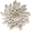 Kandelaar Crème 10 x 10 x 4,5 cm Flower