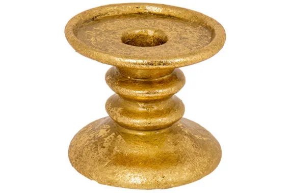 Kandelaar Goud 9,6 x 9,6 x 8,4 cm Rubia Brass