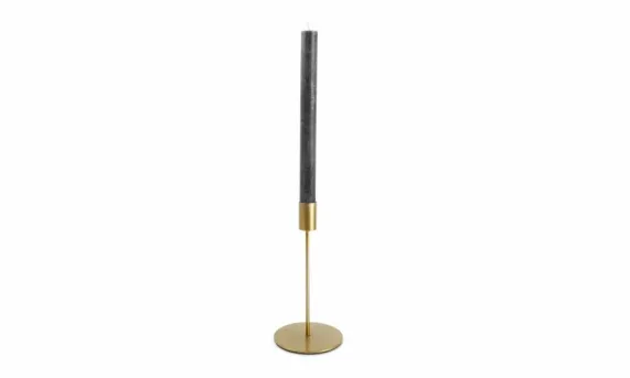 Kandelaar 10 x 20 cm Metaal Goud Pillar