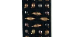 Kerstballen 24 stuks mixed bruin