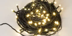 Kerstverlichting 12 meter LED witte lamp