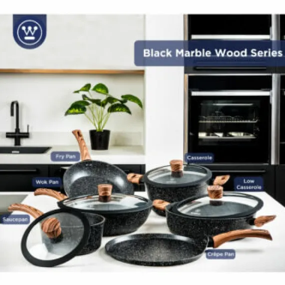 Koekenpan 28 cm Black Marble Wood Westinghouse