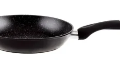 Koekenpan 28 cm marmeren coating zwart