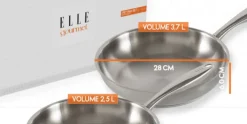 Koekenpannenset 2-delig ELLE Gourmet Clasique