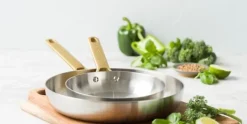Koekenpannenset RVS 20-28 cm Greenpan Padova 3-Ply uncoated