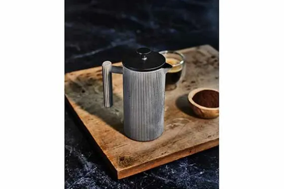 Koffiemaker 80 cl lichtgrijs French Press
