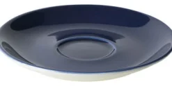 Koffie schotel 13,5 cm blauw Bart Maastricht Porselein Colour Cafe