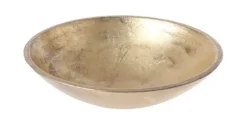 Kom Hout Antique Goud 24,5cm