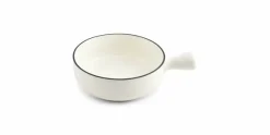 Kom met handvat 15 cm Wit Nero