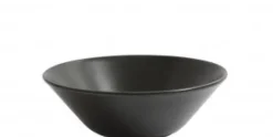 Kom rond mat zwart 17,5 cm