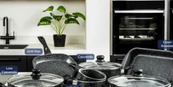 Kookpan 24 cm Black Marble Westinghouse