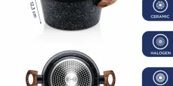 Kookpan 24 cm Black Marble Wood Westinghouse