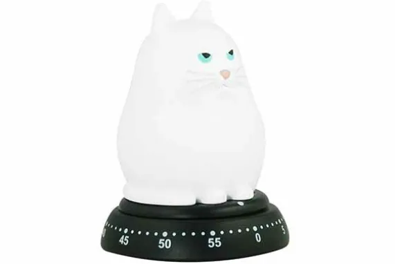 Kookwekker Kat Wit