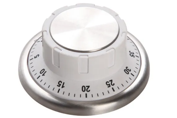 Kookwekker magneet wit 9,2 cm