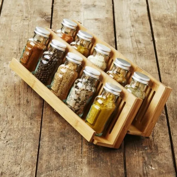 Kruidenorganizer uit bamboe by Mathias de Ferm