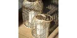 Lantaarn 25 cm Hout Afrique